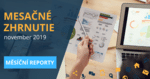 Mesačné zhrnutie november 2019
