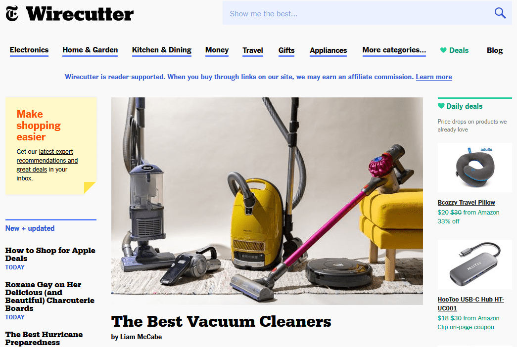 wirecutter affiliate