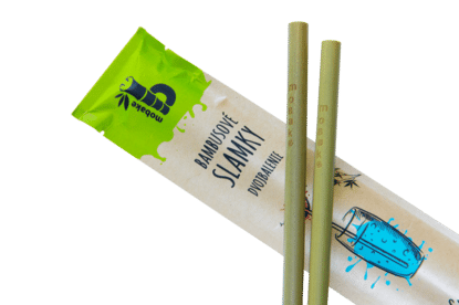 bambusové slamky