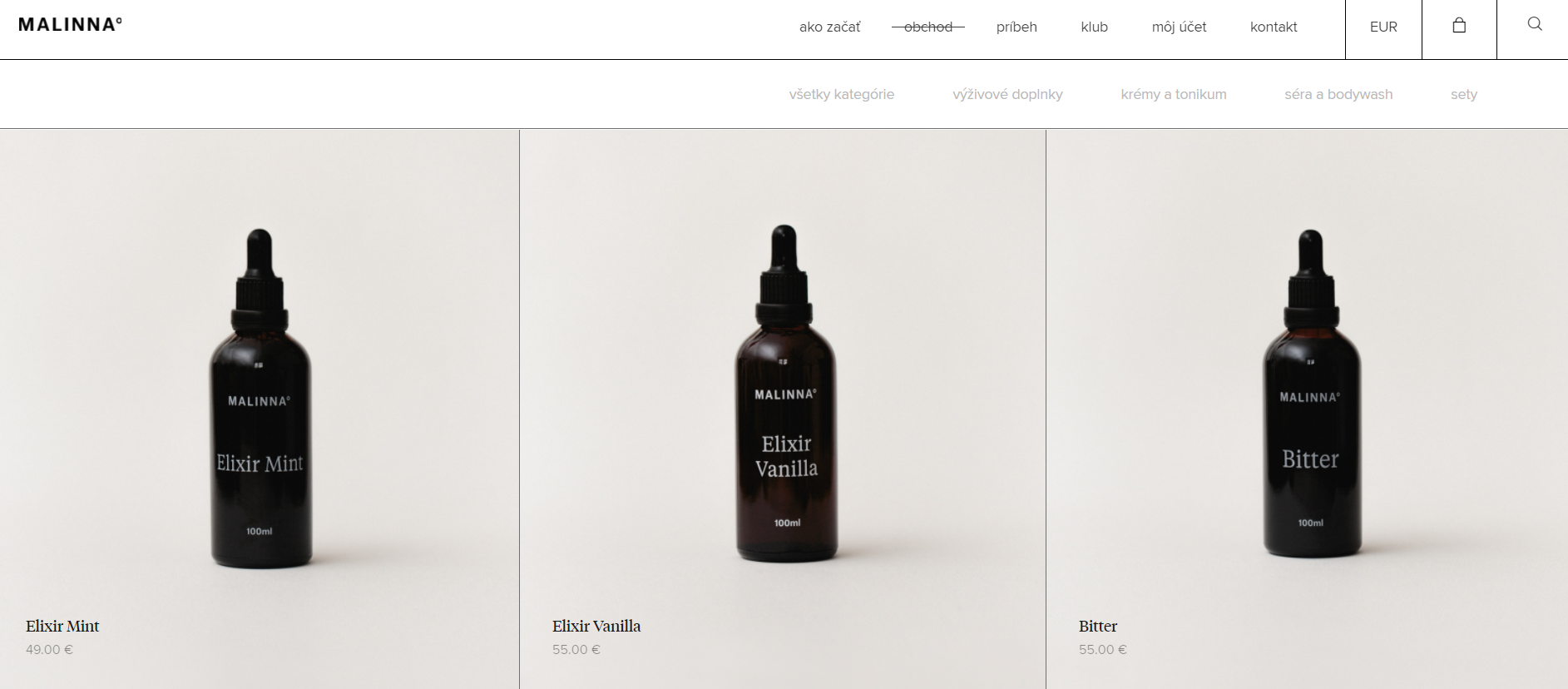 Malinnaproducts eshop affiliate kampaň