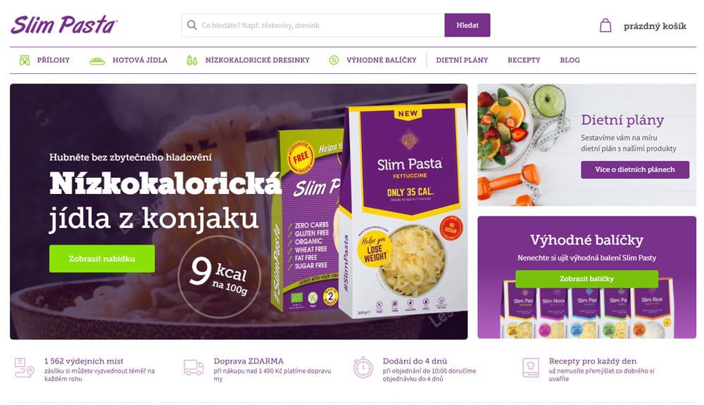 Slimpasta affiliate kampaň