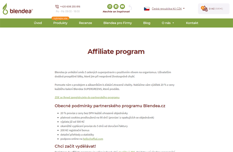 Blendea affiliate