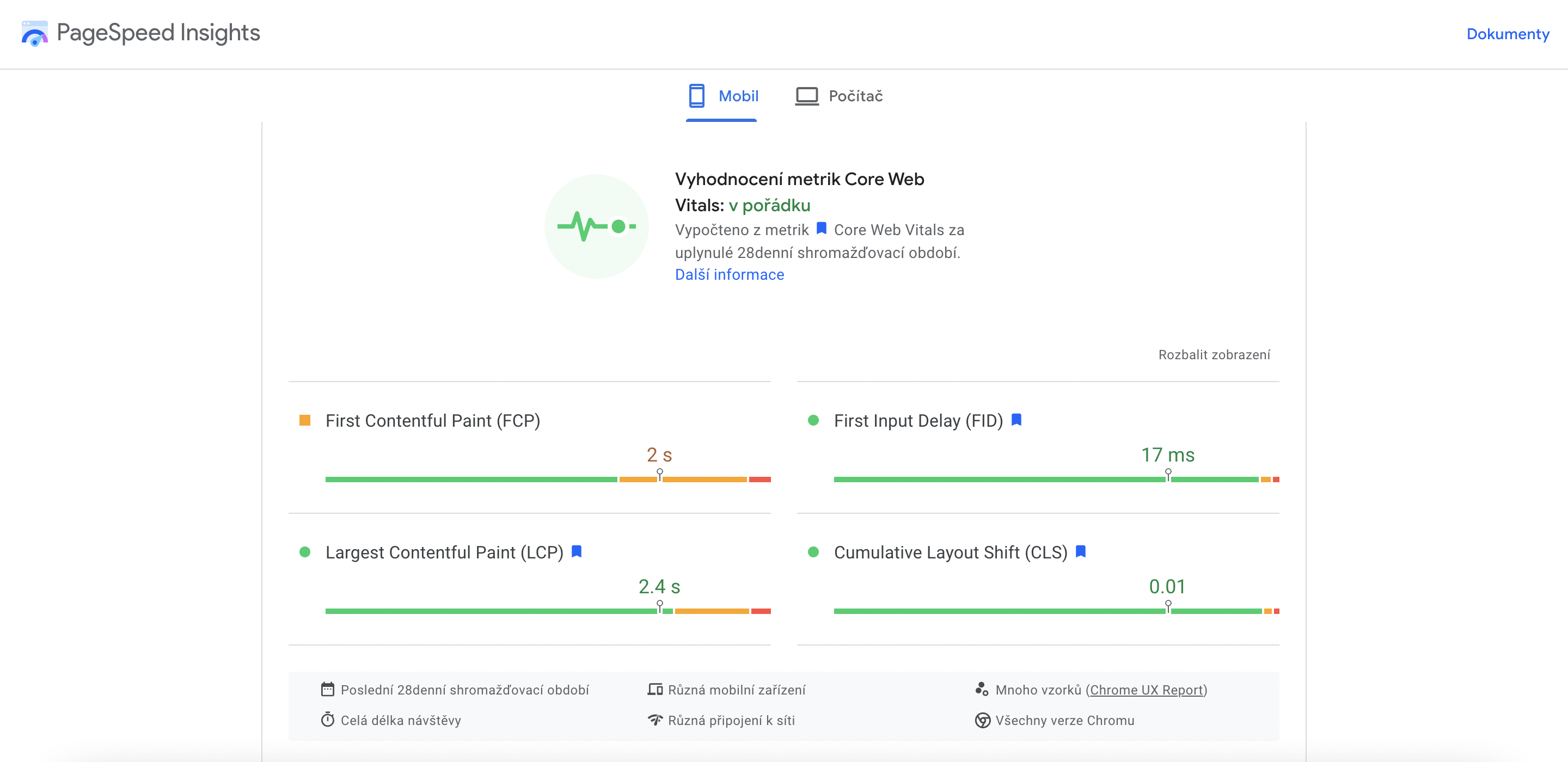 Pagespeed Insights
