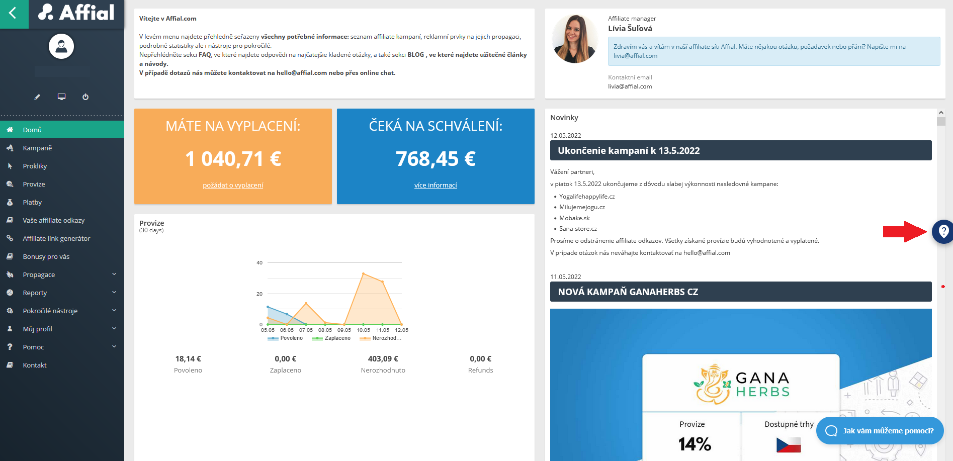 Dashboard product tour