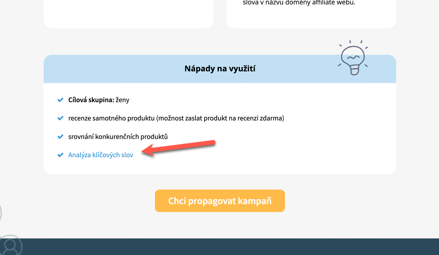 Analýza kľúčových slov pre affiliate kampane