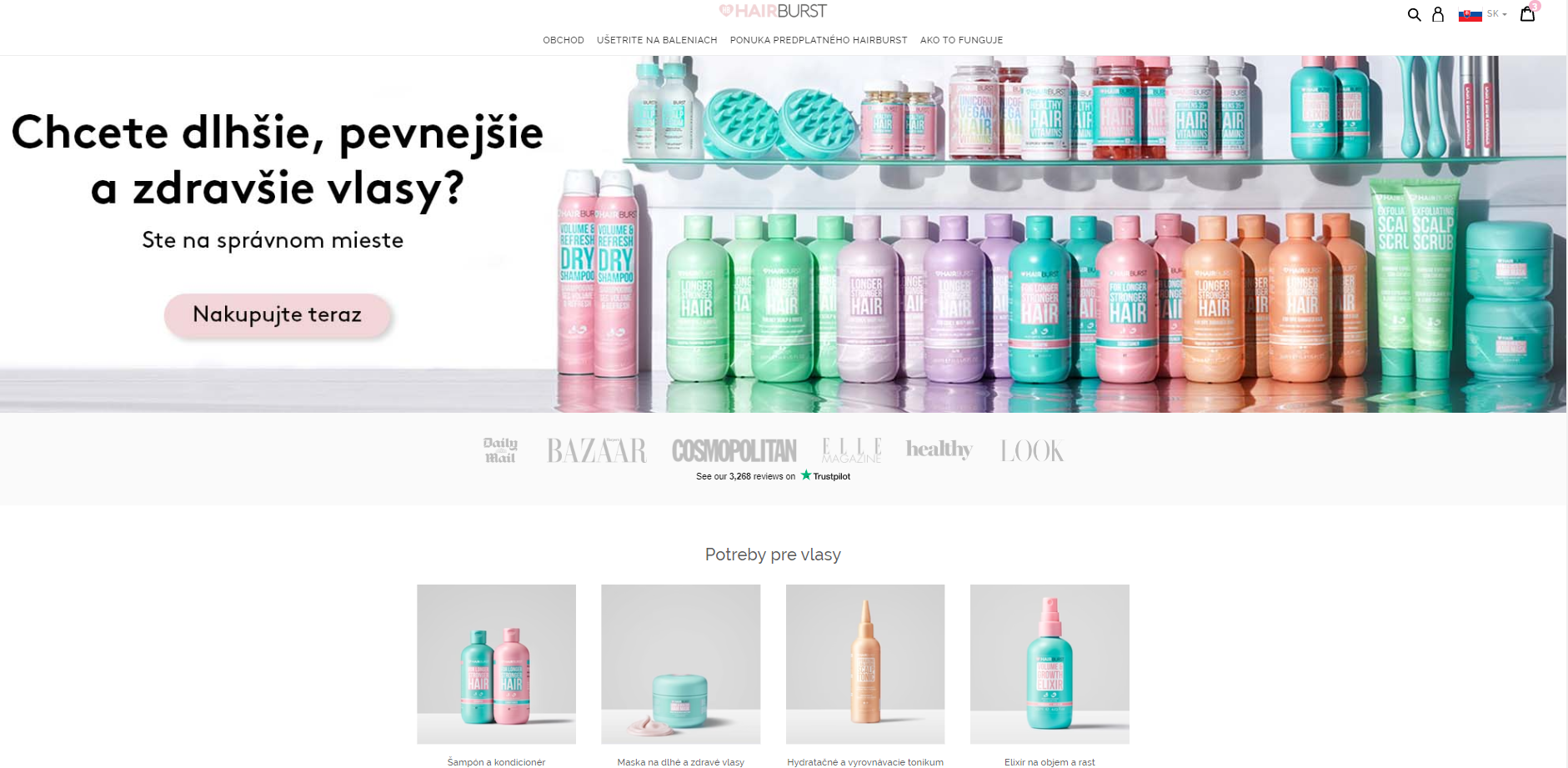 Hairburst Homepage