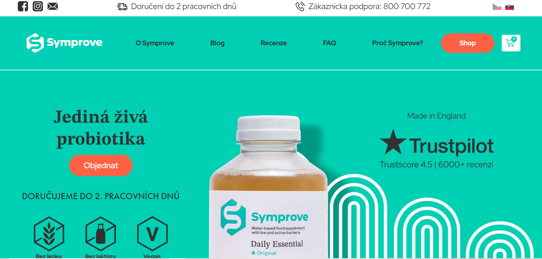 Symprove homepage