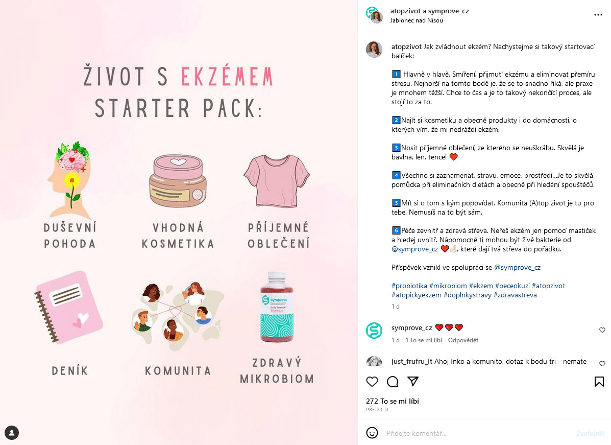 symprove instagram příspěvek