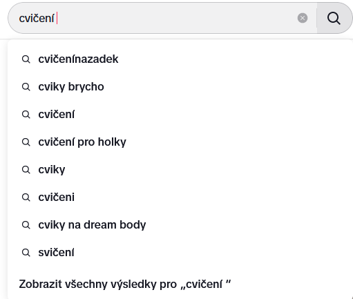 cvičení hashtag na TikToku