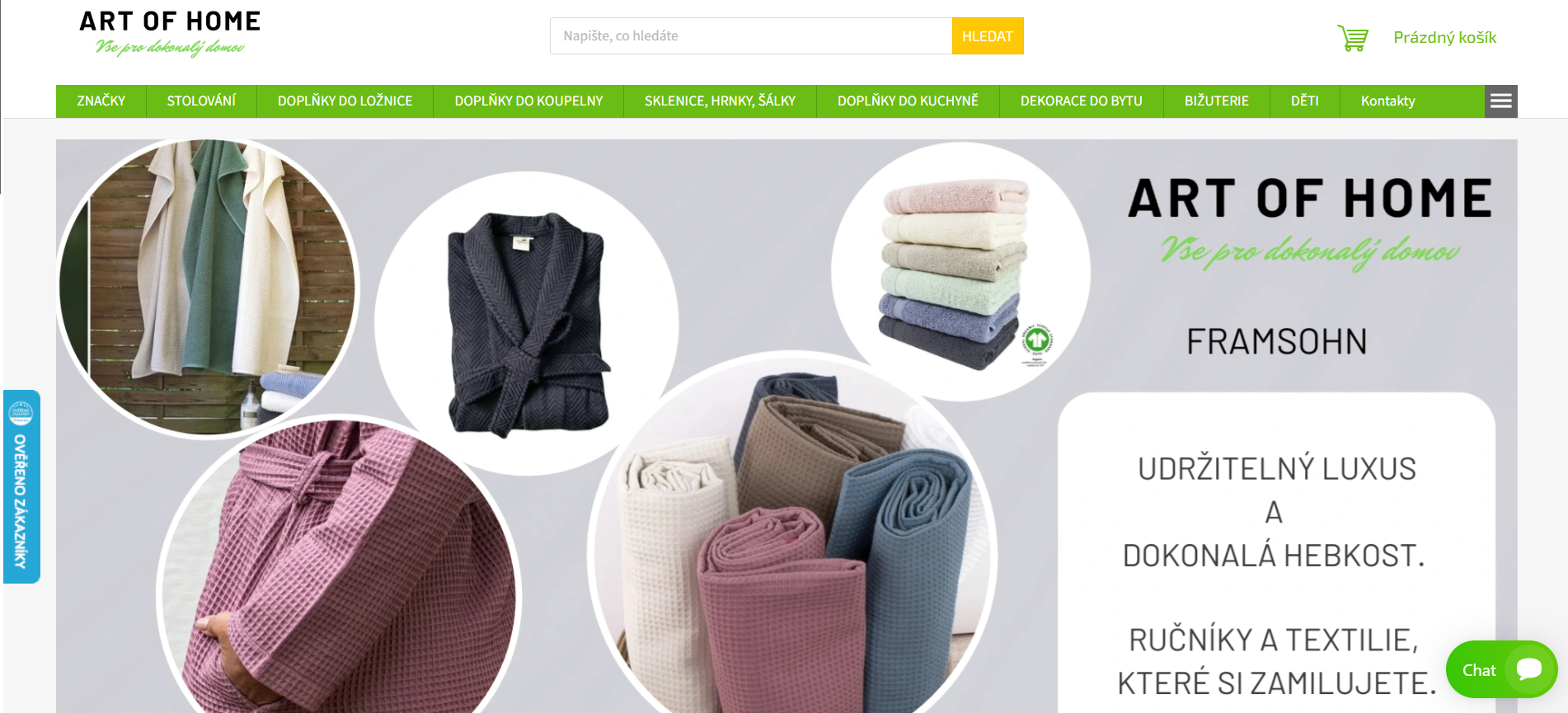 Art of home homepage