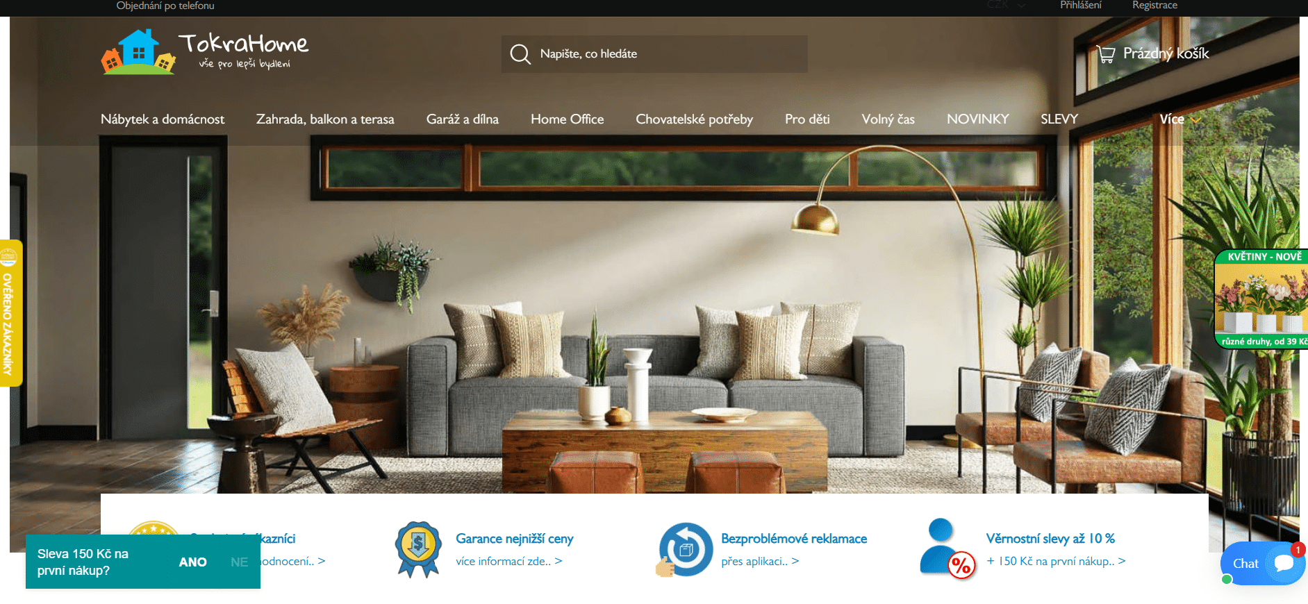 HomePage e-shopu TokraHome